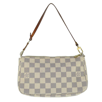 Louis Vuitton Pochette Accessoire Grey Canvas Clutch Bag