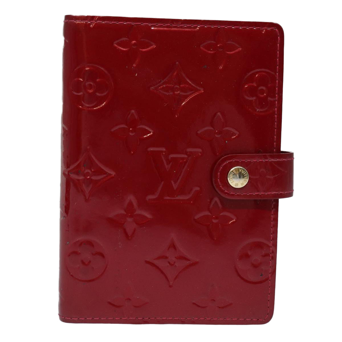 Louis Vuitton Agenda cover Burgundy Patent Leather Wallet 