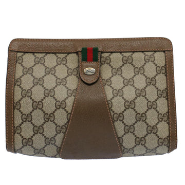 Gucci GG canvas Beige Canvas Clutch Bag