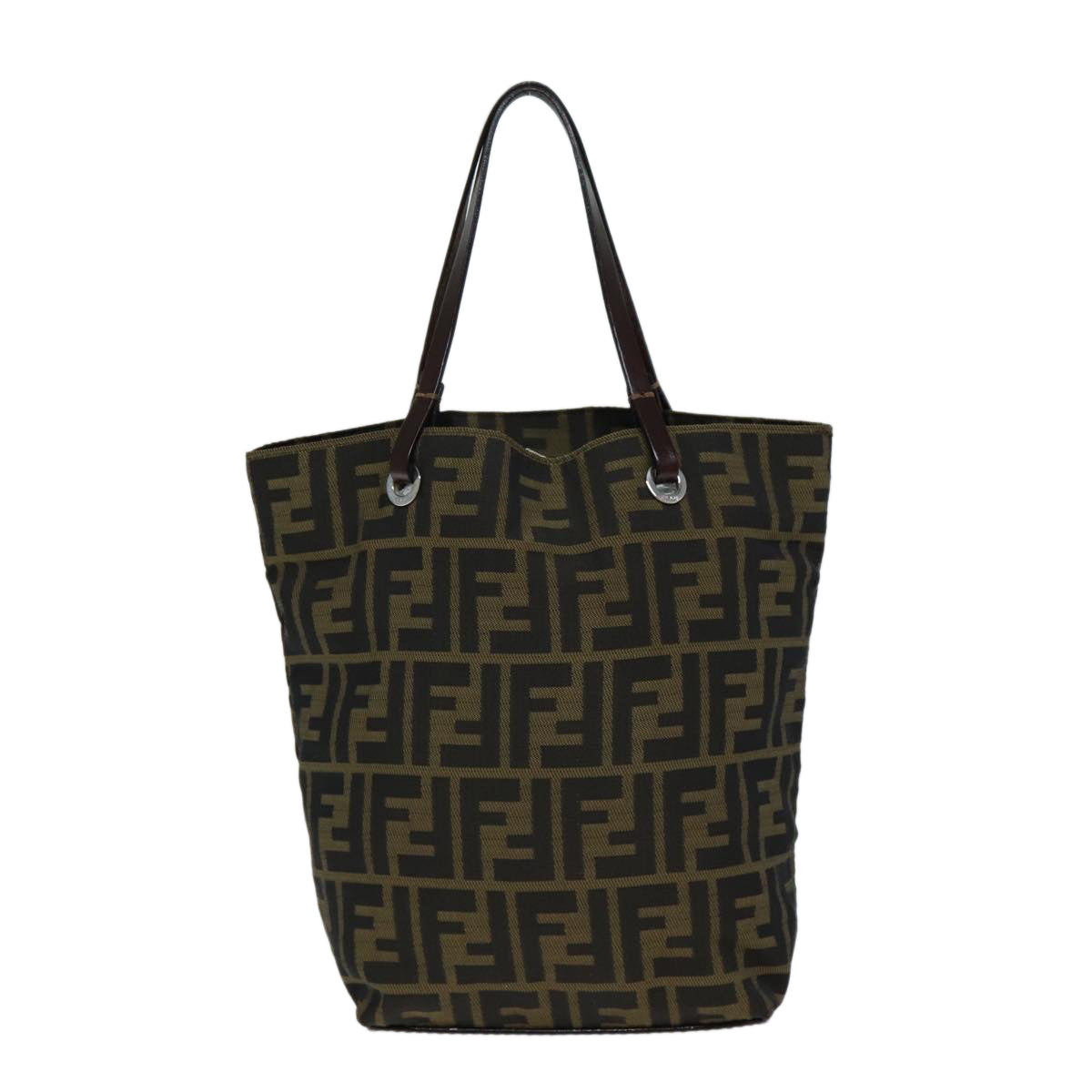 Fendi Zucca Multicolour Canvas Handbag 