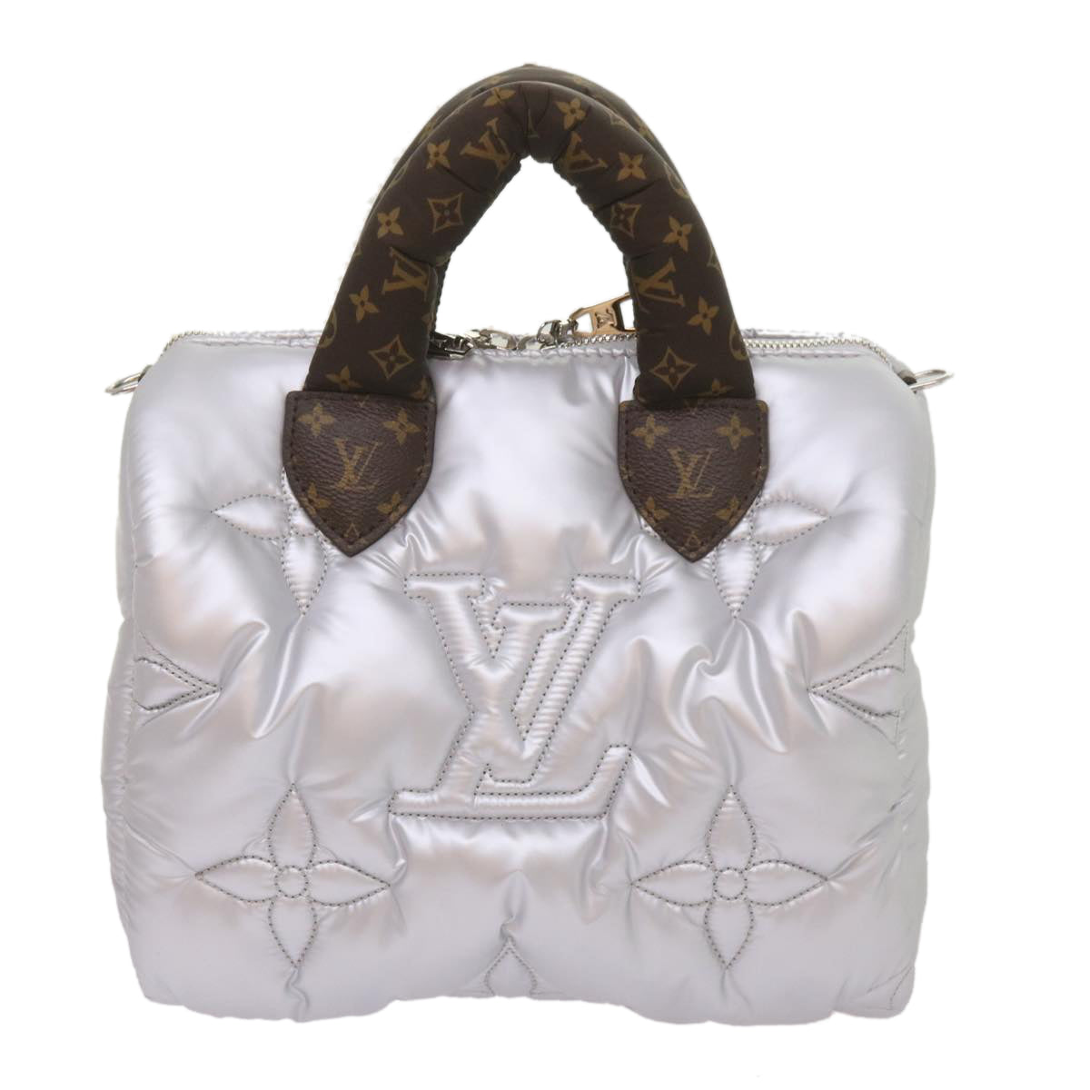 Louis Vuitton Speedy bandoulière 25 Silver Synthetic Handbag 