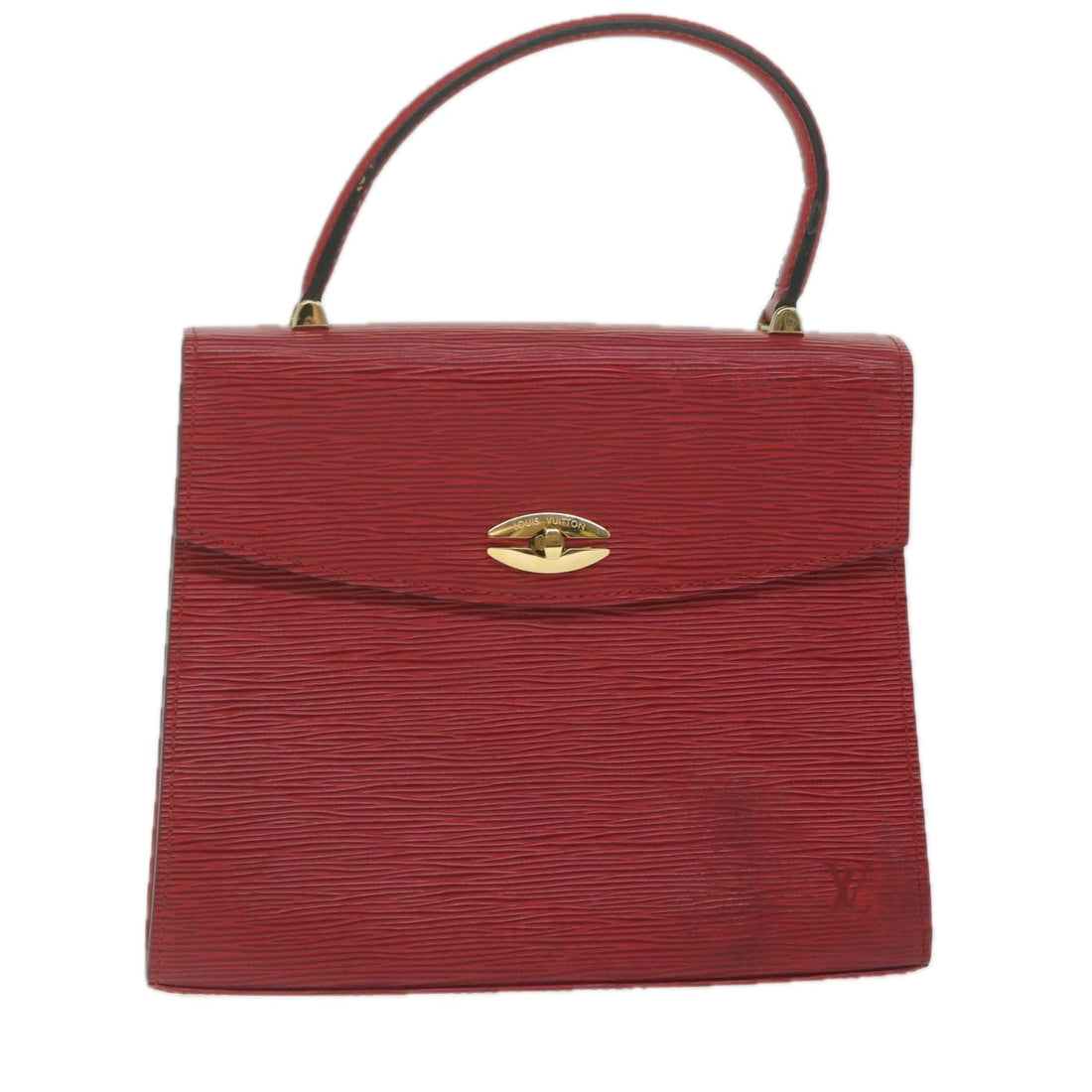 Louis Vuitton Malesherbes Red Leather Handbag 