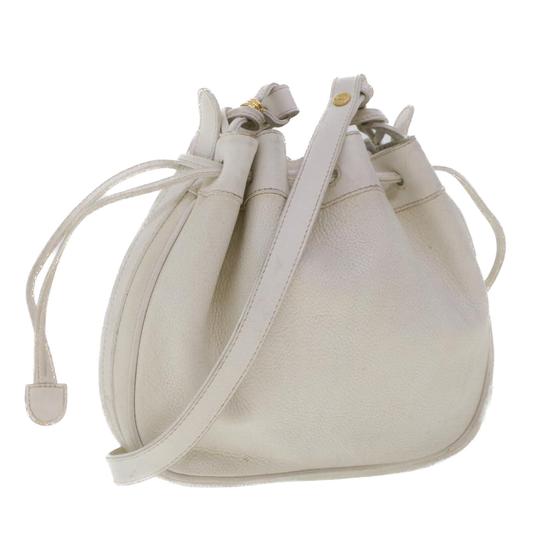 Gucci White Leather Shoulder Bag