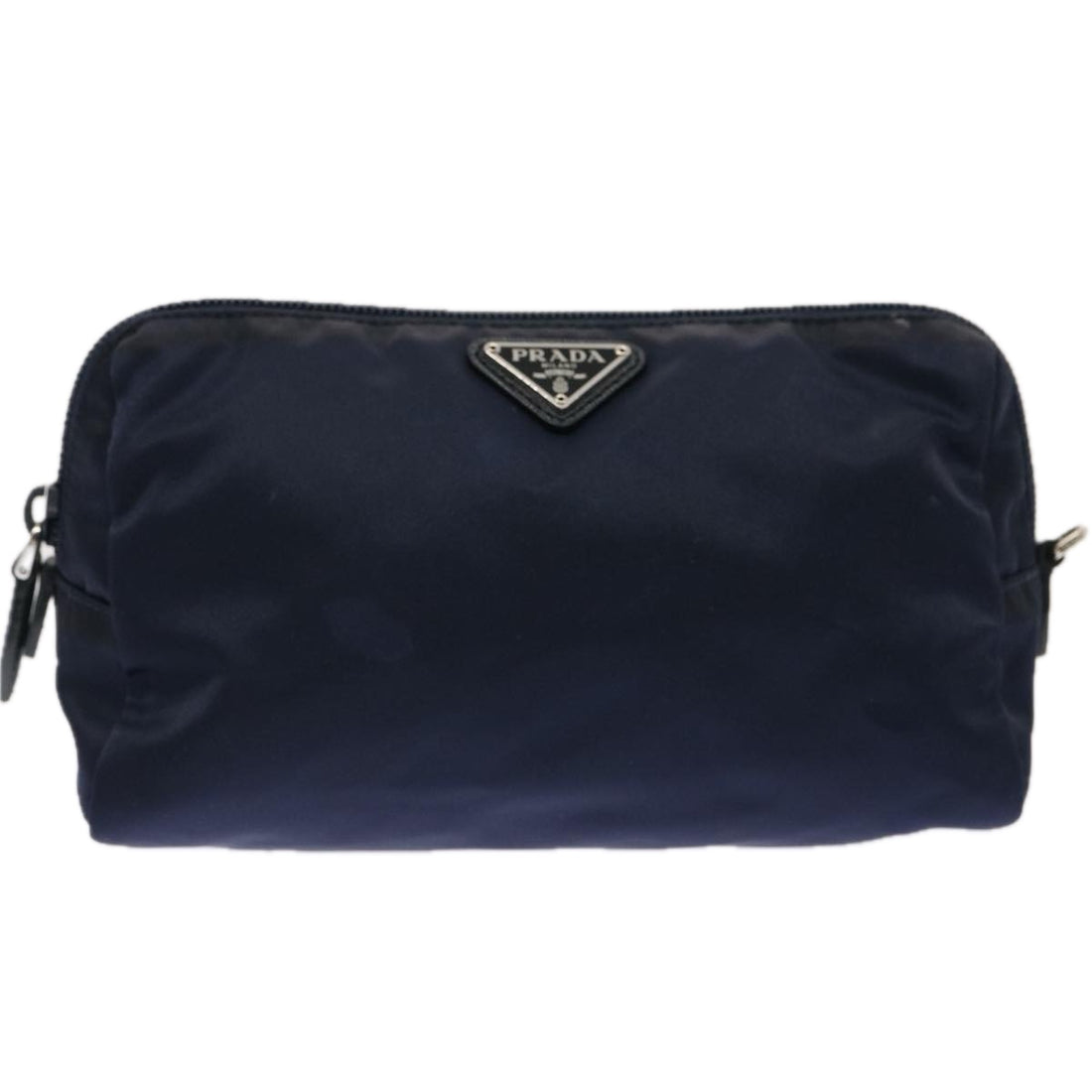 Prada -- Navy Synthetic Clutch Bag