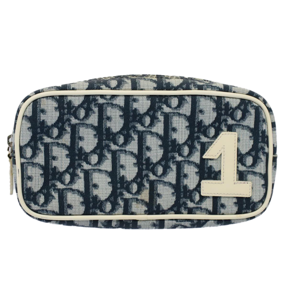 Dior Trotter Navy Canvas Clutch Bag