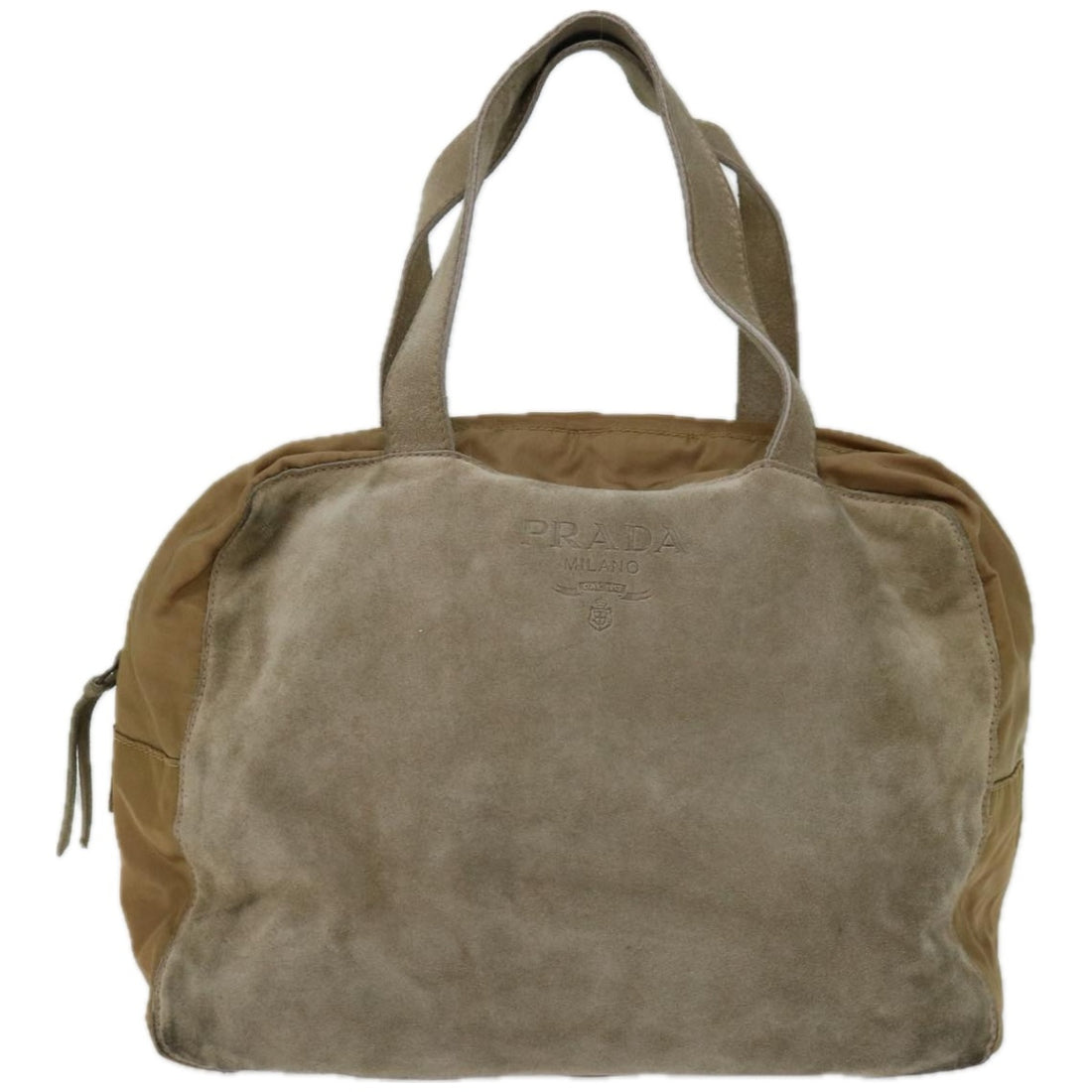 Prada Beige Suede Handbag 