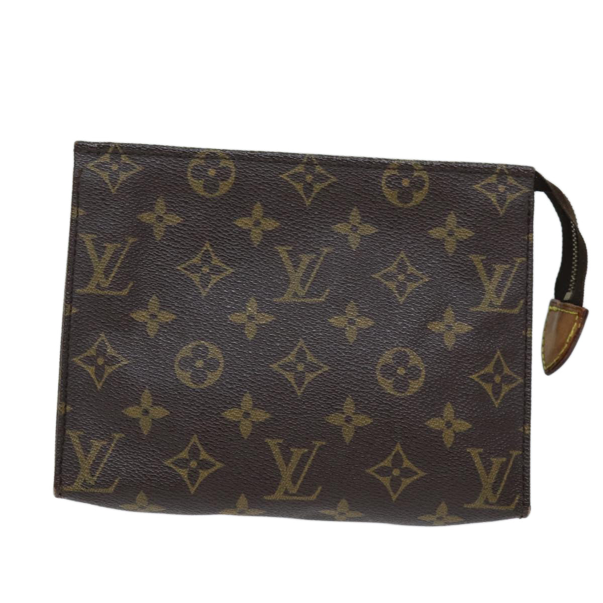 Louis Vuitton Poche Toilette 19 Brown Canvas Clutch Bag