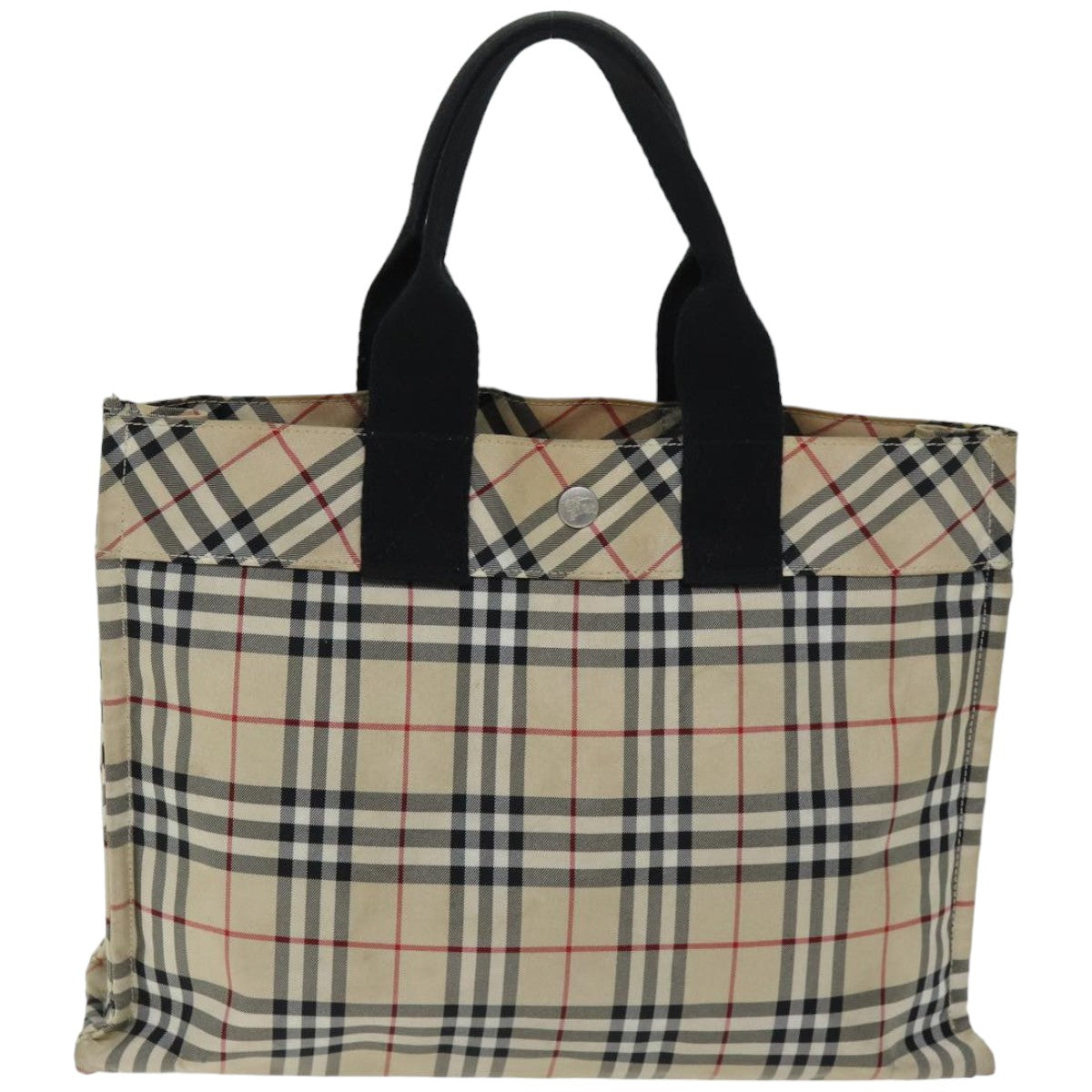 Burberry Nova Check Beige Metal Handbag 