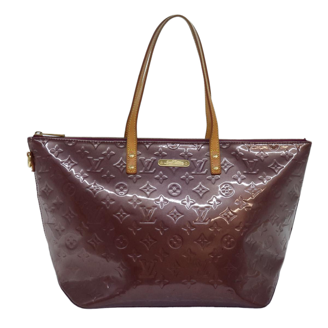 Louis Vuitton Bellevue Purple Patent Leather Tote Bag