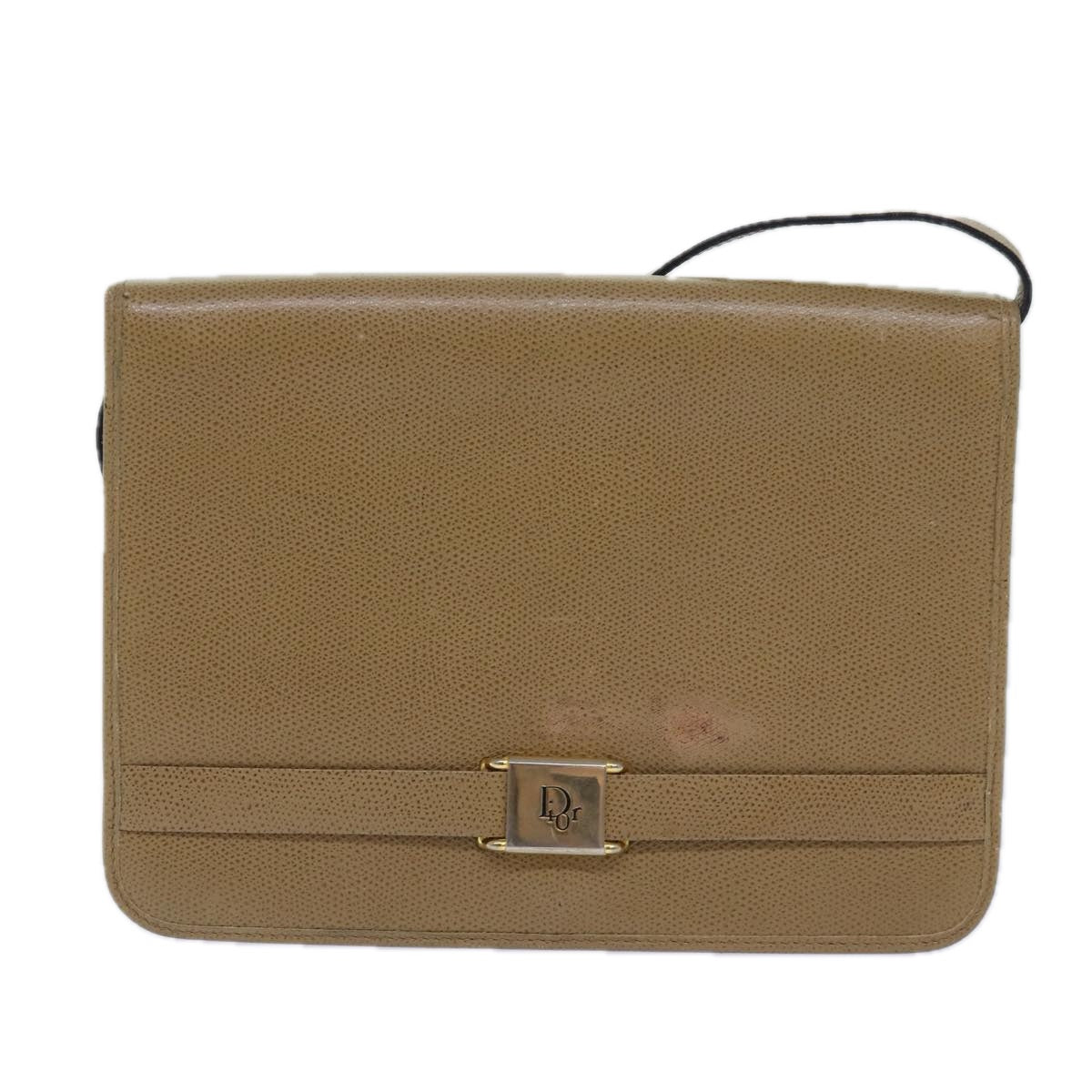 Dior Beige Leather Shoulder Bag