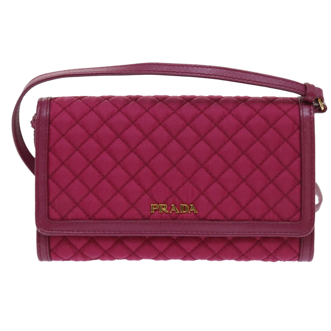 Prada Tessuto Pink Synthetic Wallet 