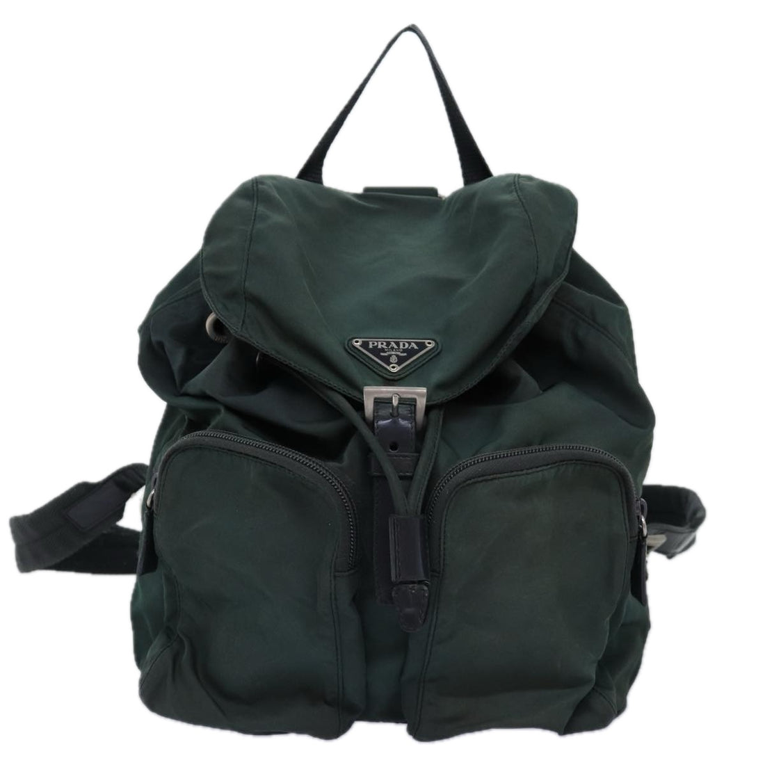 Prada Tessuto Green Synthetic Backpack Bag