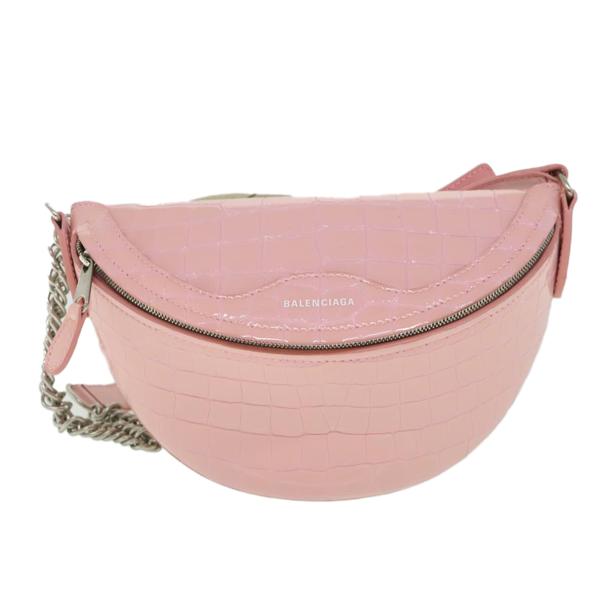 Balenciaga Pink Leather Shoulder Bag