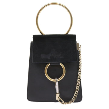 Chloé Faye Black Suede Shoulder Bag