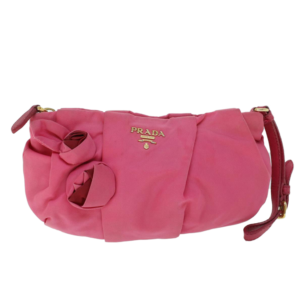 Prada Re-Nylon Pink Synthetic Clutch Bag