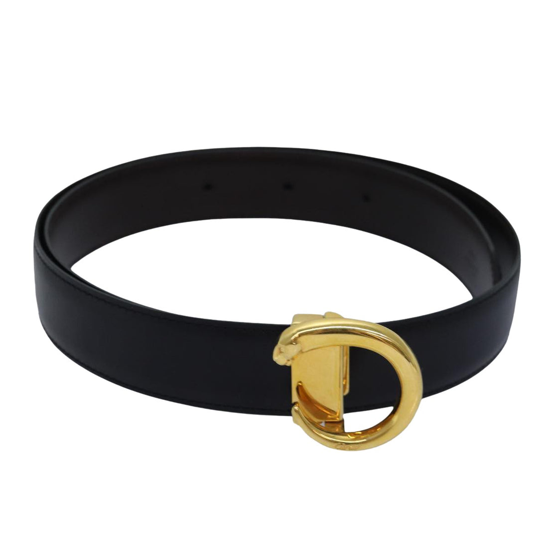 Cartier Panthère Black Leather Belt 