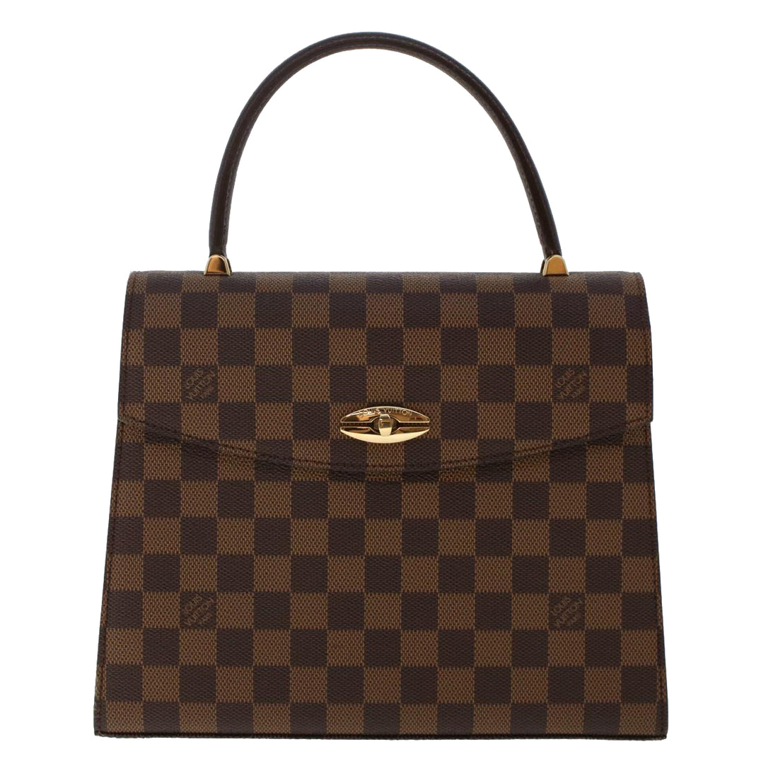 Louis Vuitton Malesherbes Brown Canvas Handbag 