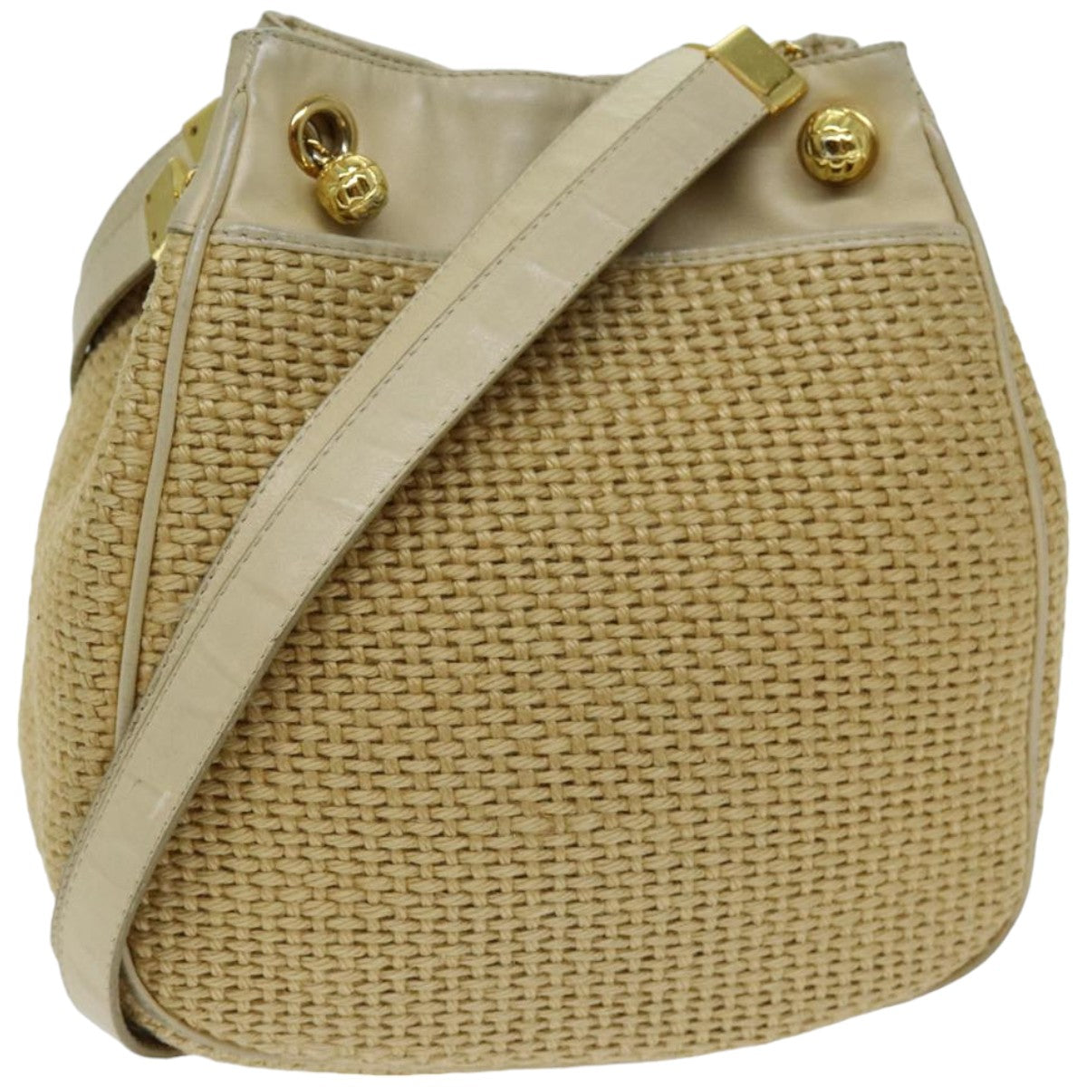 Bottega Veneta Beige Synthetic Shoulder Bag