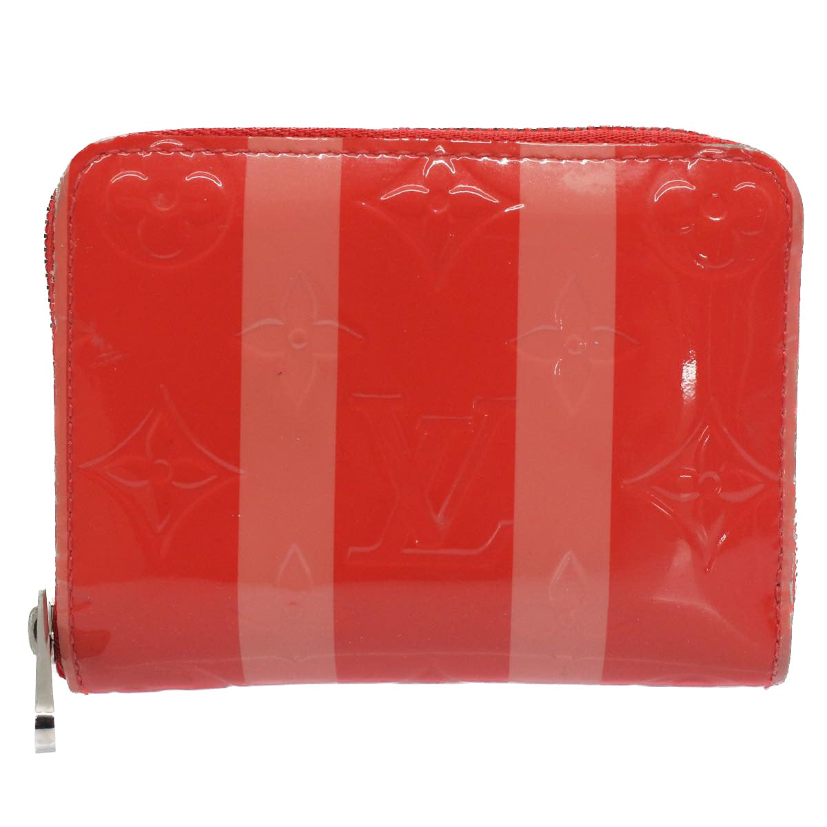 Louis Vuitton Zippy coin purse Red Patent Leather Wallet 