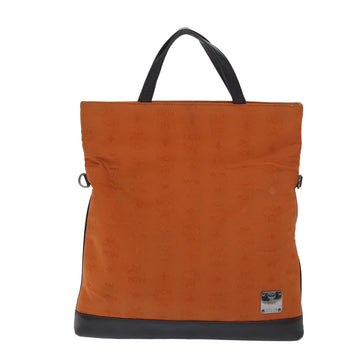 MCM Visetos Orange Synthetic Handbag 