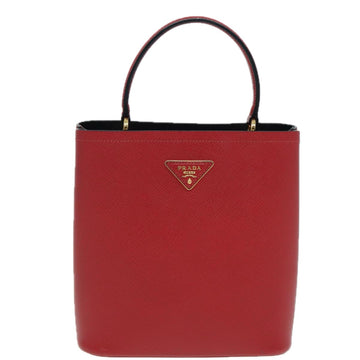 Prada Panier Red Leather Handbag 