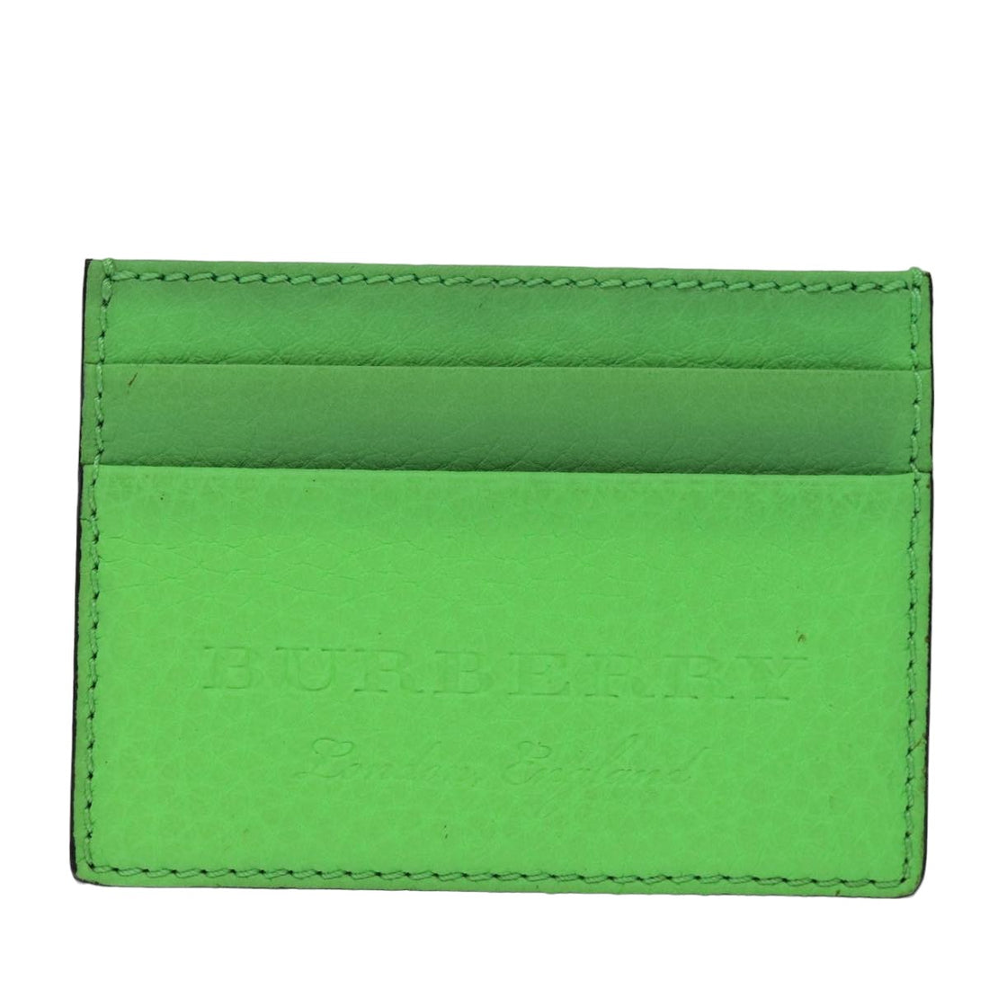 Burberry Green Leather Wallet 