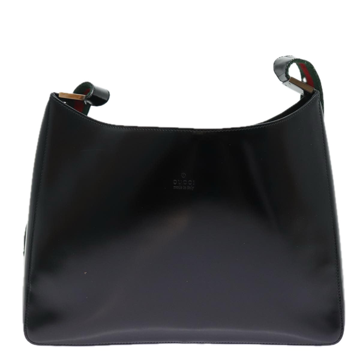 Gucci Sherry Black Patent Leather Shoulder Bag