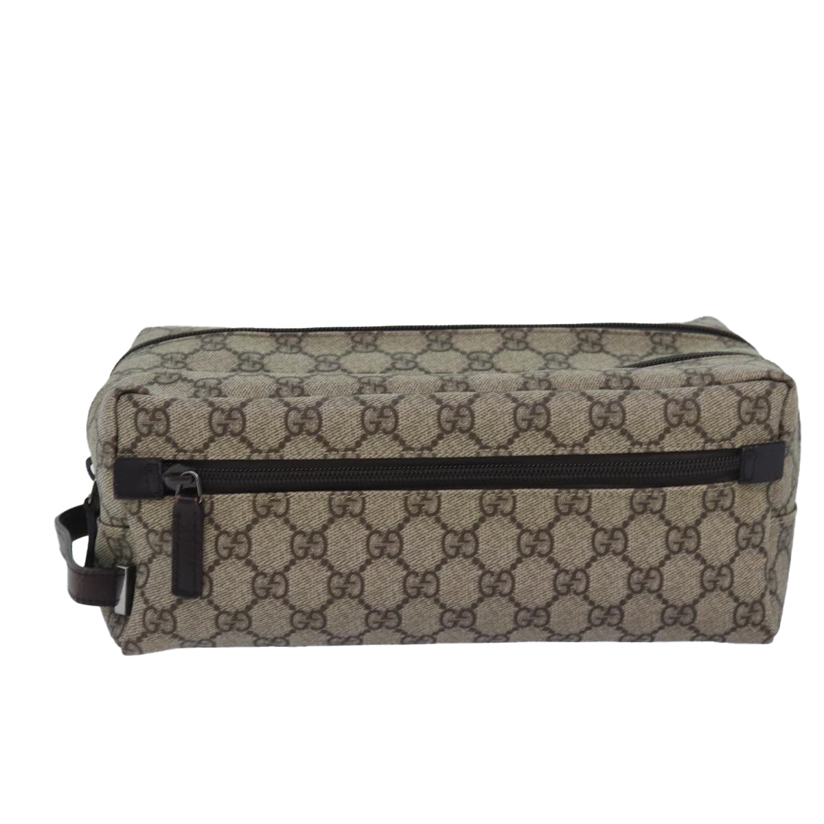 Gucci GG canvas Beige Leather Clutch Bag