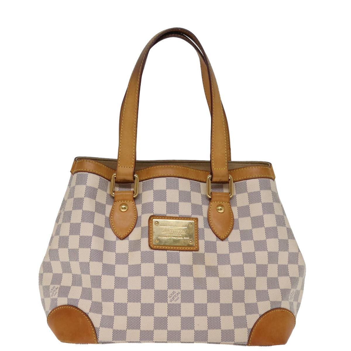 Louis Vuitton Hampstead White Canvas Handbag 