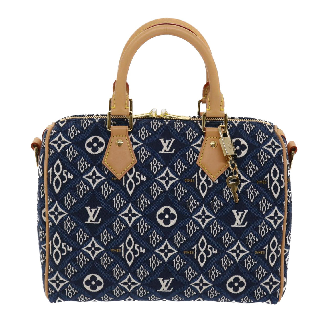 Louis Vuitton Speedy bandoulière 20 Navy Canvas Handbag 