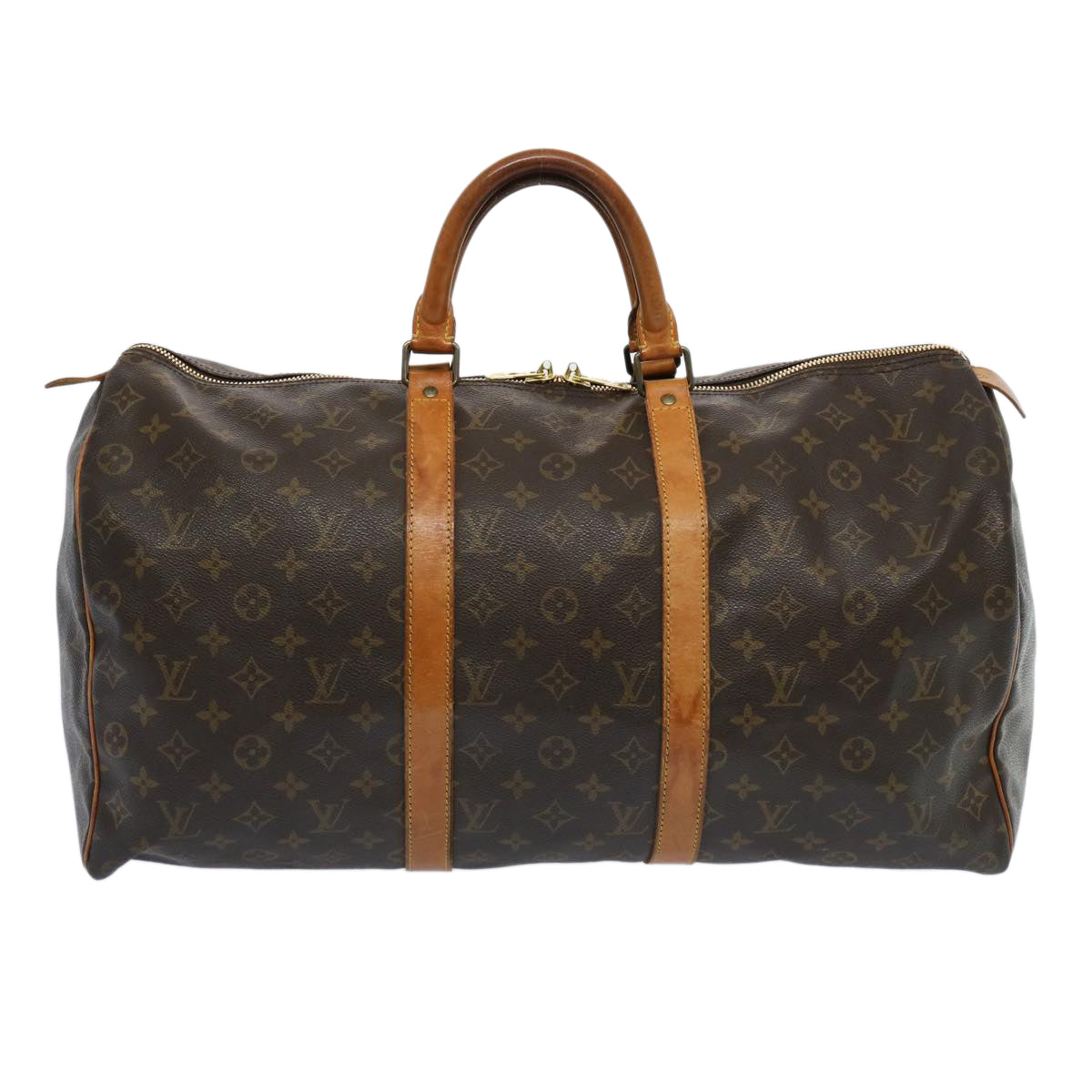 Louis Vuitton Keepall 50 Brown Beaver Travel Bag