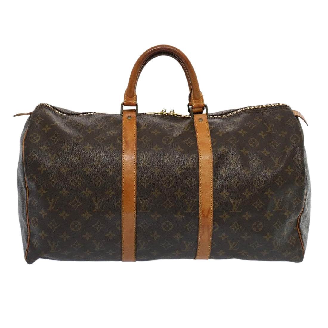 Louis Vuitton Keepall 50 Brown Beaver Travel Bag