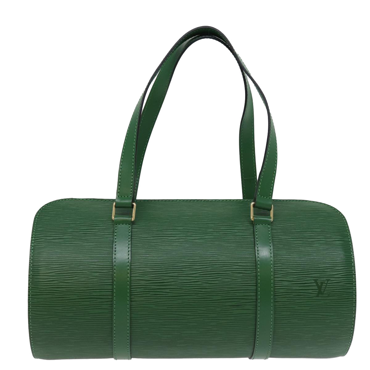 Louis Vuitton Soufflot Green Leather Handbag 