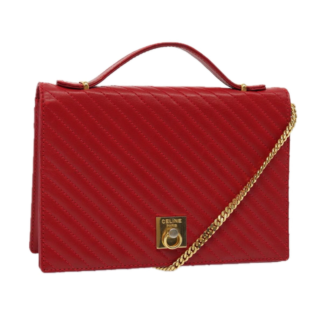 Céline shoulder bag Red Leather Shoulder Bag