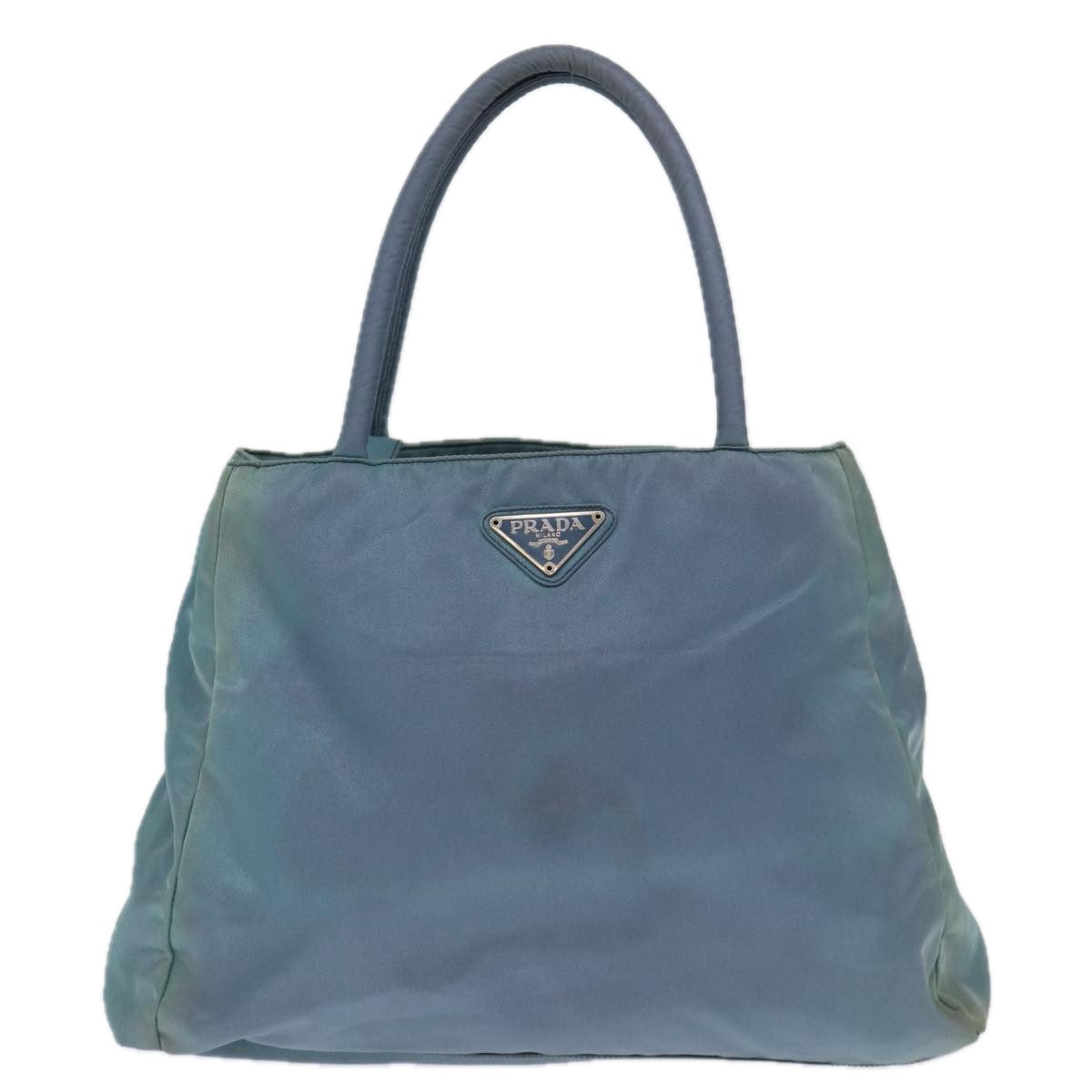 Prada Tessuto Blue Synthetic Handbag 