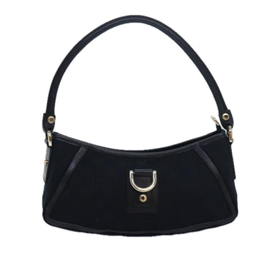 Gucci Abbey Black Canvas Handbag 