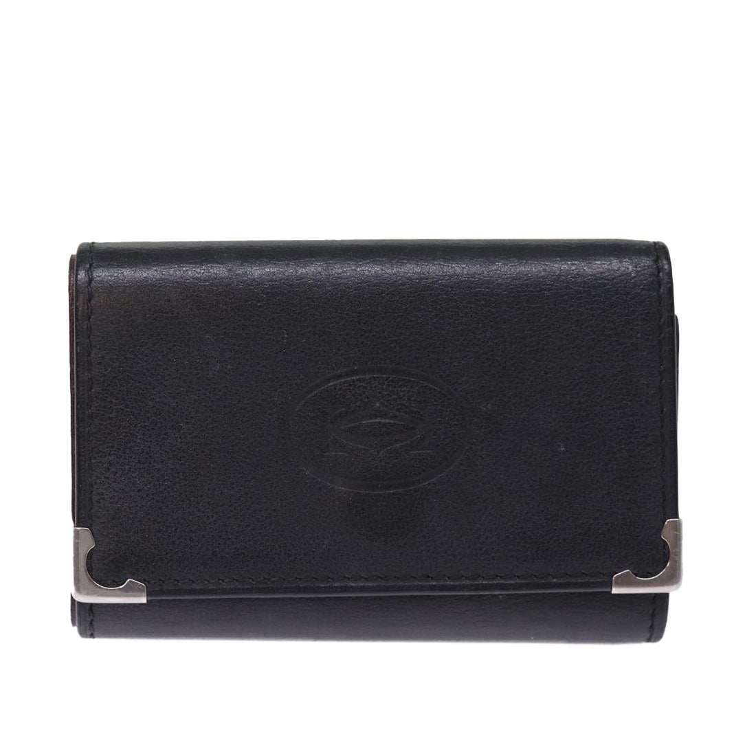 Cartier Porte clés Black Leather Wallet 