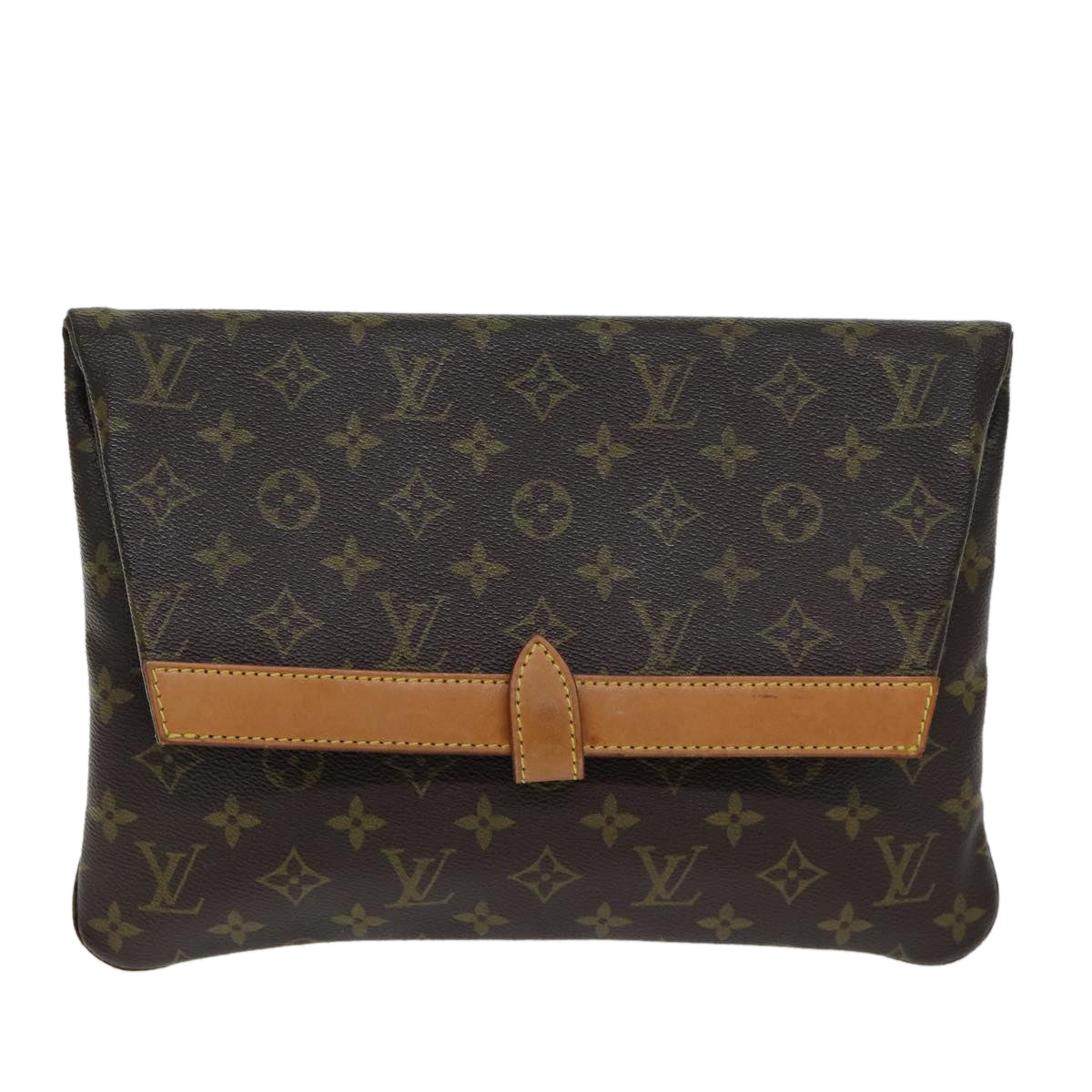 Louis Vuitton Pochette pliante Brown Canvas Clutch Bag