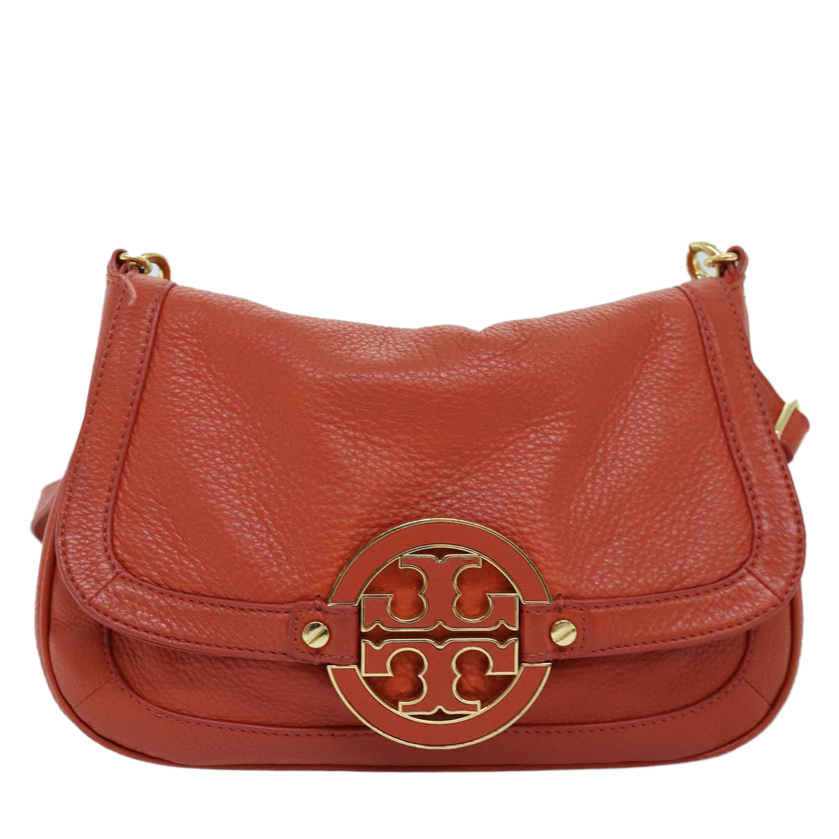 Tory Burch Orange Leather Shoulder Bag