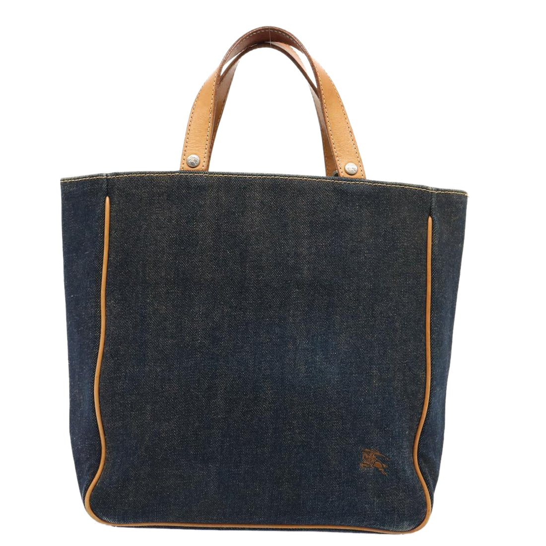 Burberry Navy Canvas Handbag 