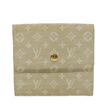 Louis Vuitton Porte-monnaie Beige Canvas Wallet 