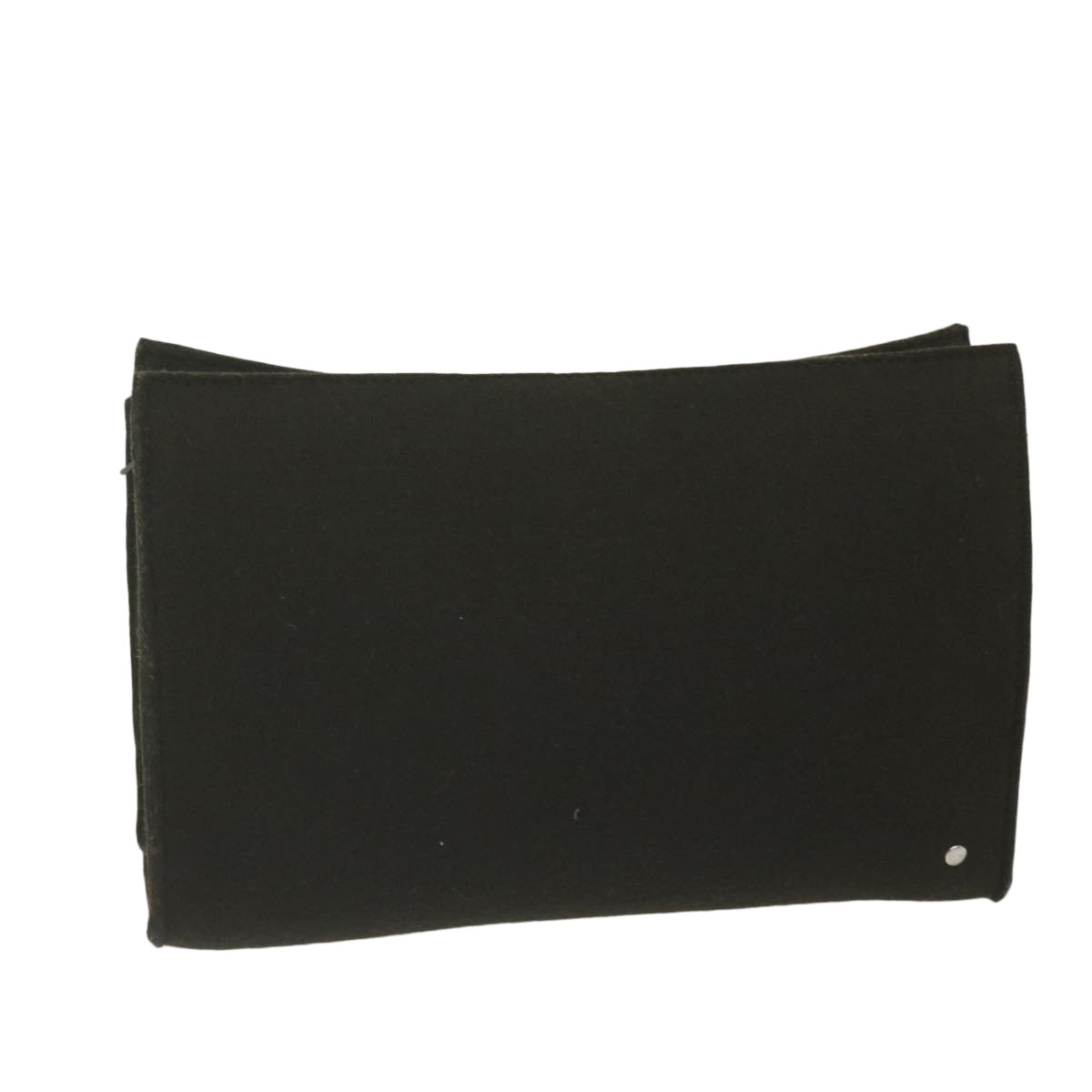 Hermès Black Wool Clutch Bag