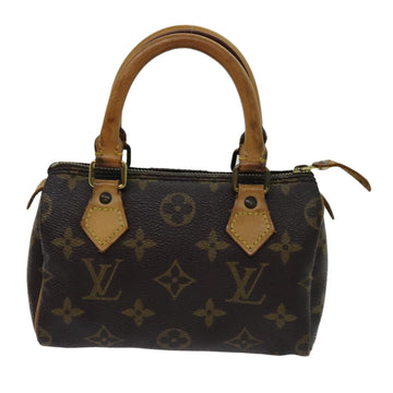 Louis Vuitton Nano Speedy Blue Canvas Handbag 