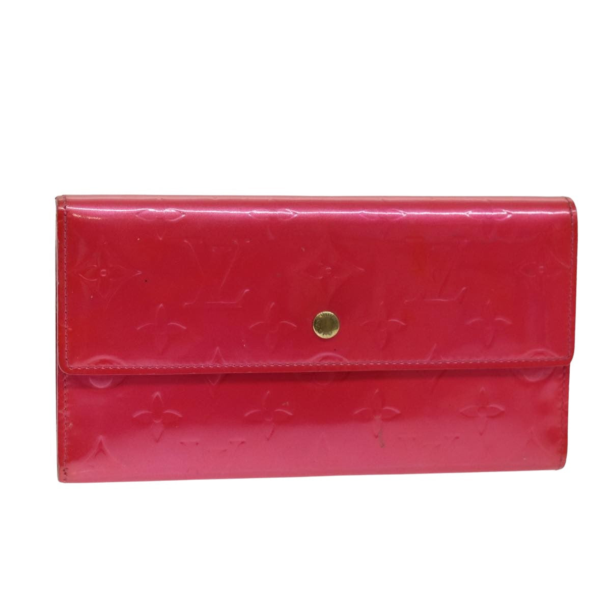 Louis Vuitton Porte tresor international Pink Patent Leather Wallet 