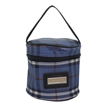 Burberry Nova Check Blue Canvas Clutch Bag