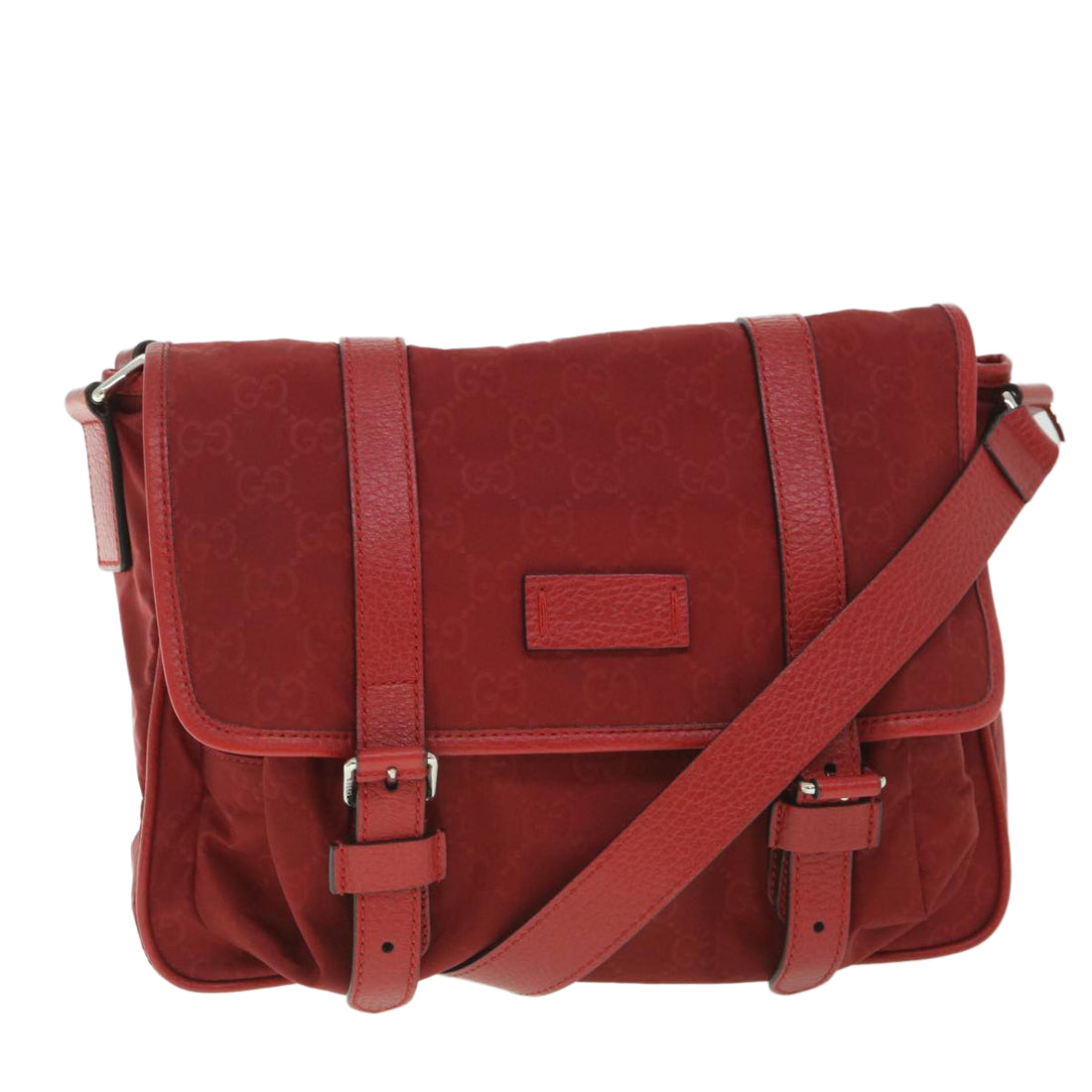 Gucci -- Red Canvas Shoulder Bag