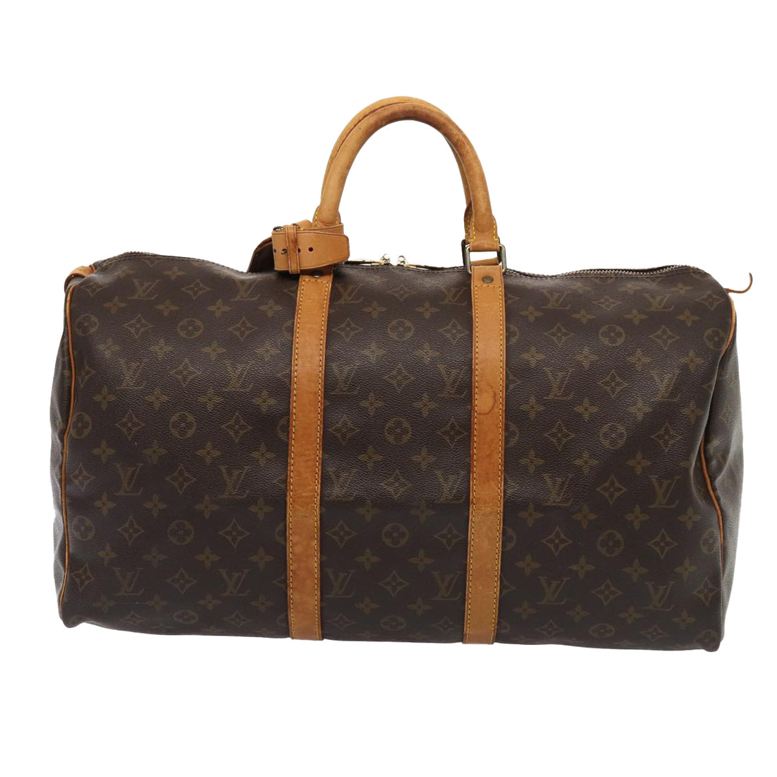 Louis Vuitton Keepall 50 Brown Canvas Travel Bag