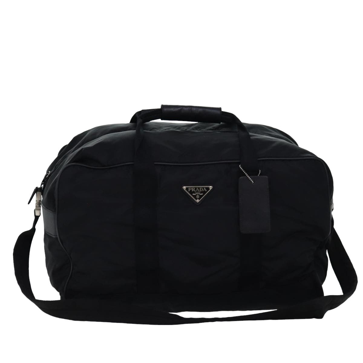 Prada Tessuto Black Synthetic Travel Bag