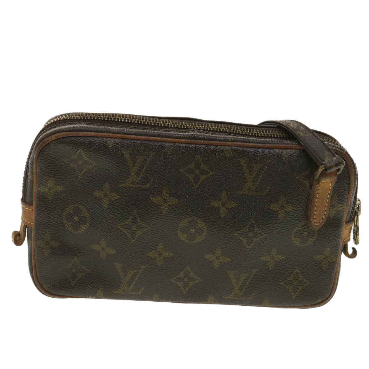 Louis Vuitton Marly Dragonne Brown Canvas Shoulder Bag