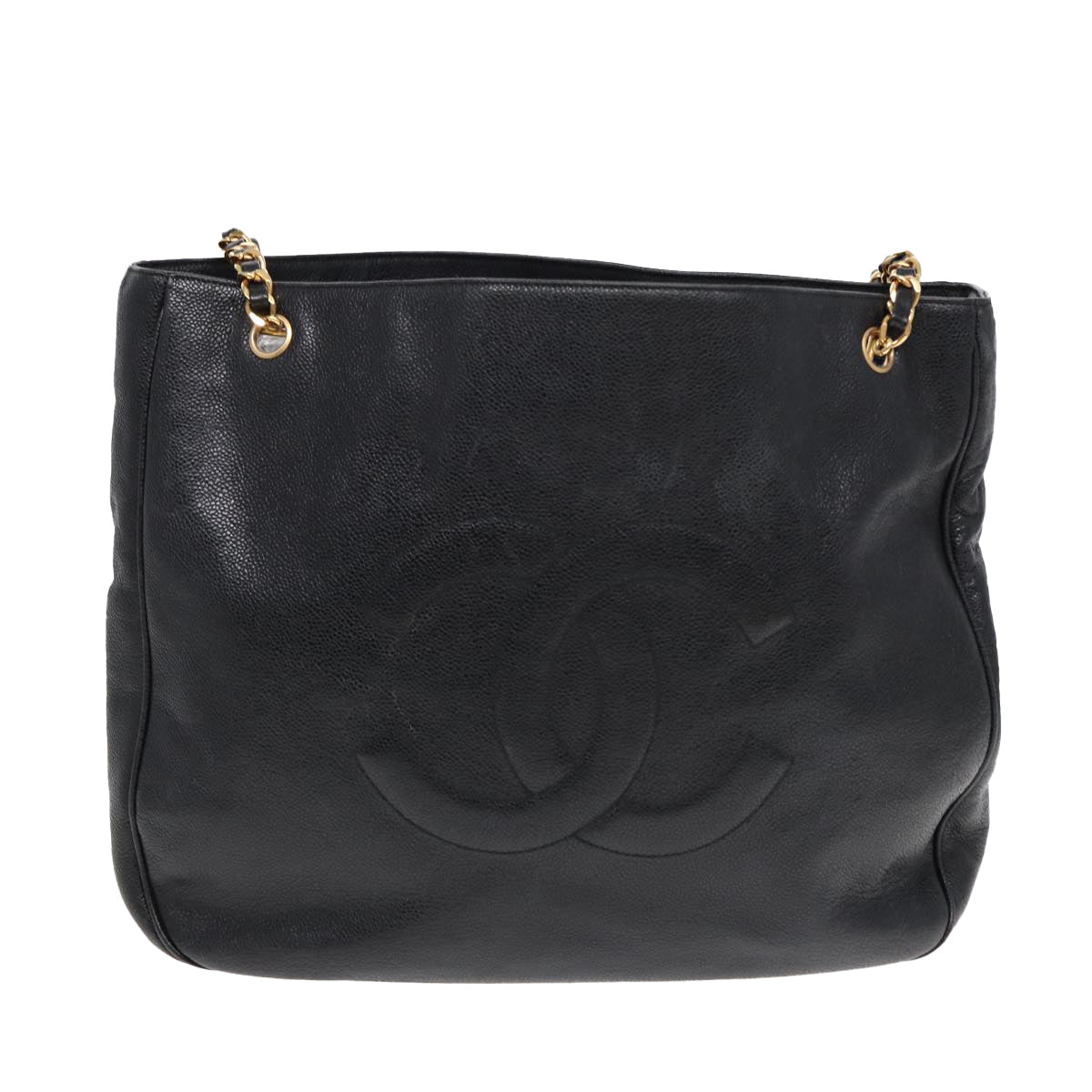 Chanel Cabas Black Leather Tote Bag